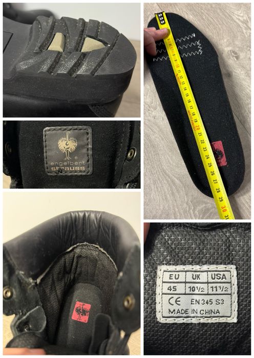 Ghete ENGELBERT STRAUSS (45 29cm barbat) piele bombeu incaltaminte