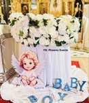 Aranjament cristelnita baietei decor biserica fetite decoratiuni botez