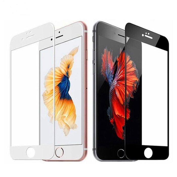 Iphone SE 7 Plus - Pack Full Husa Silicon si Folie Sticla Tempered 9D