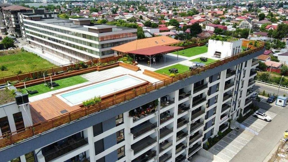 Apartament 2 camere Lux, Piscină, Terasă panoramică,Fundeni-Dobroiesti
