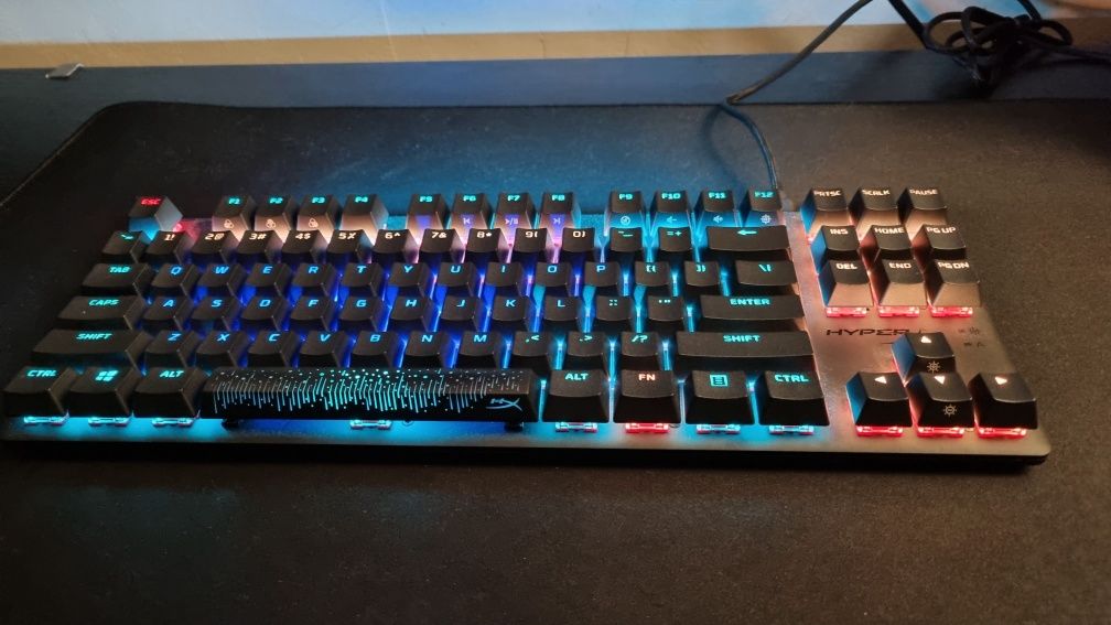 Tastatura Mecanica Hyperx TKL, Cherry MX Red, PBT RGB