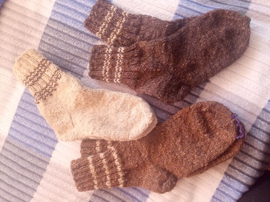 Носки из овечьей шерсти