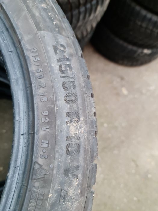 215/50/18" 4 buc CONTINENTAL dot 2018.anv M+S Iarnă.Impecabile.
