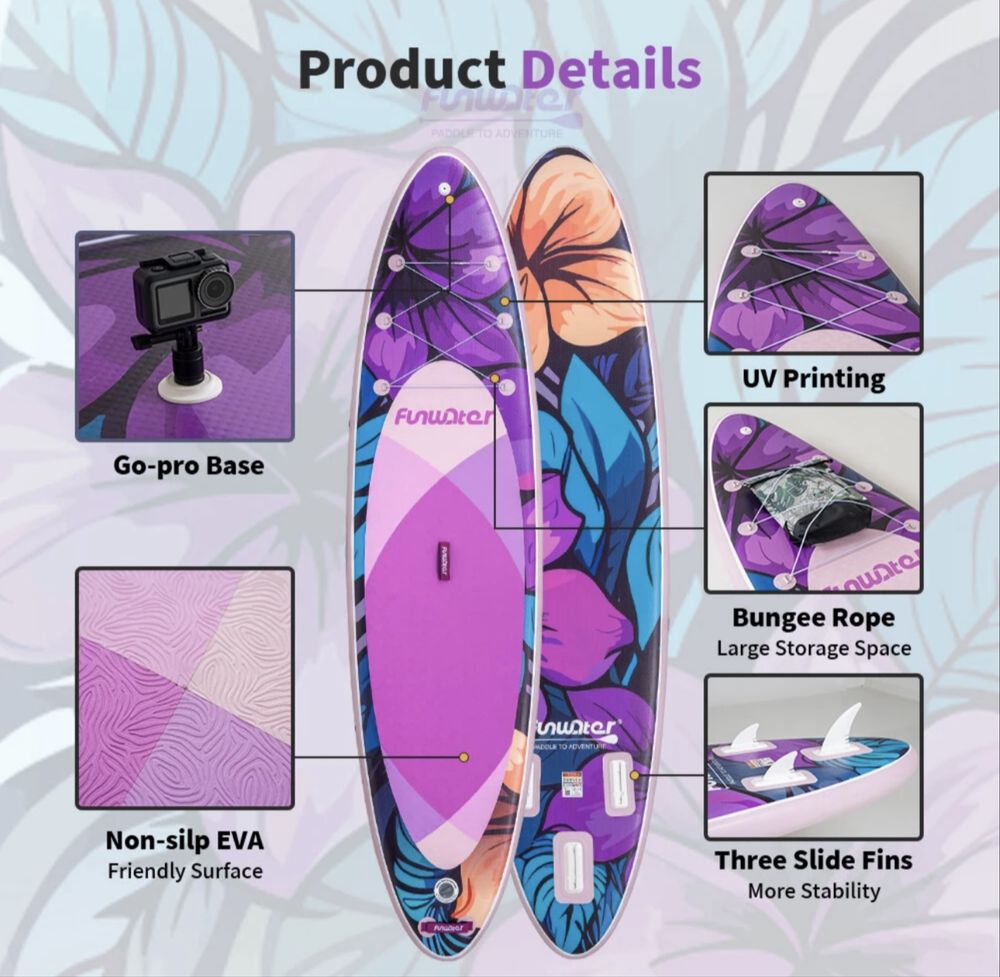SUP 335cm Наличен Падъл борд Paddle board FUNWATER
