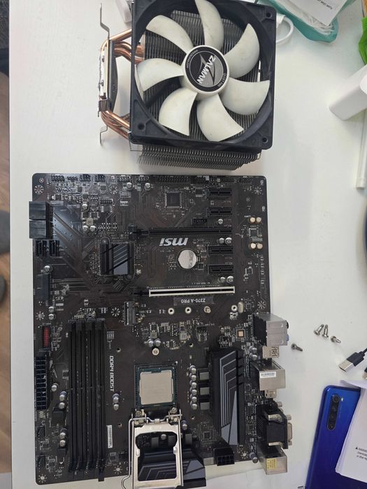 процессор I5-9600K и материнская плата MSI Z370 PRO