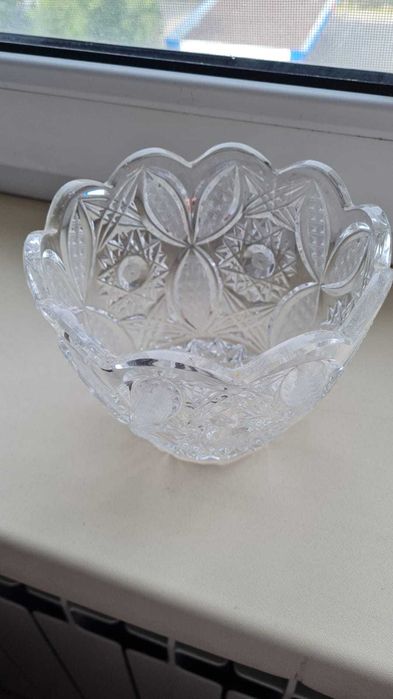 Советская хрустальная ваза