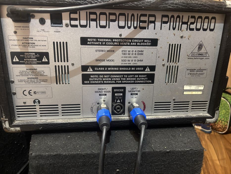 Vand boxe blue tech si mixer benrigher pmp 2000