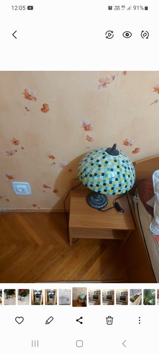 Pat dormitor cu saltea și noptiere și biblioteca