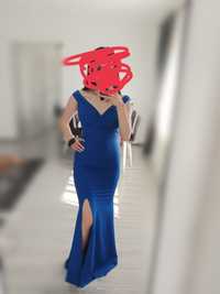Rochie albastra lunga marimea s