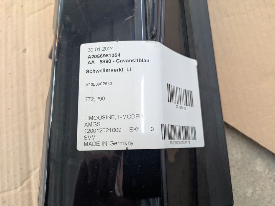 Prag stânga Mercedes Benz C Class W205 AMG