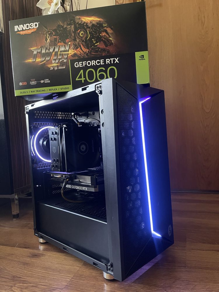 Геймърски компютър/ Ryzen 5600X/16GB/RTX 4060 8GB/1TB SSD