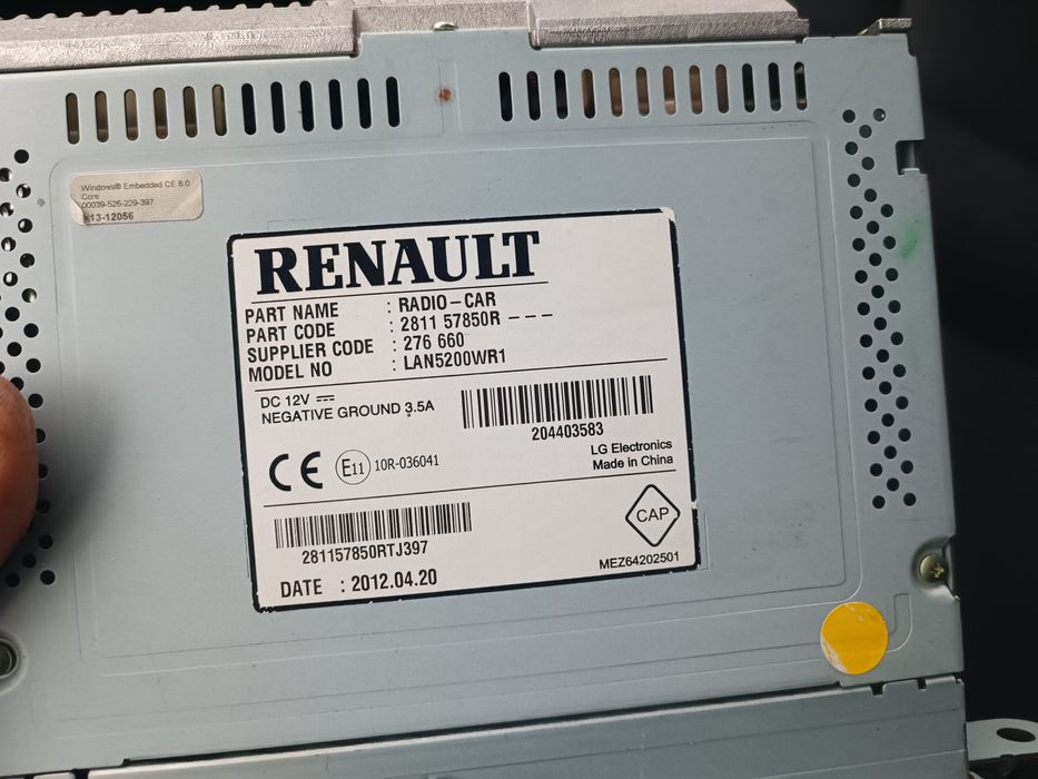 Navigație media nav Dacia -Renault