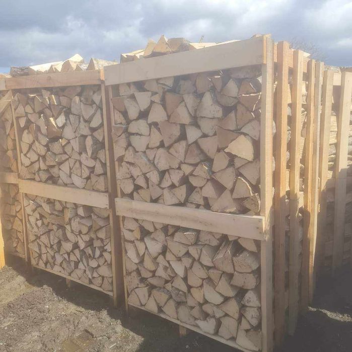 Lemne de foc tăiate crăpate din esența tare CER FAG CARPEN