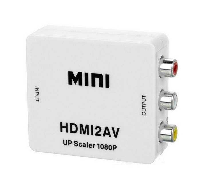 Конвертор, преобразувател вход HDMI(ж) изход 3xRCA(ж)