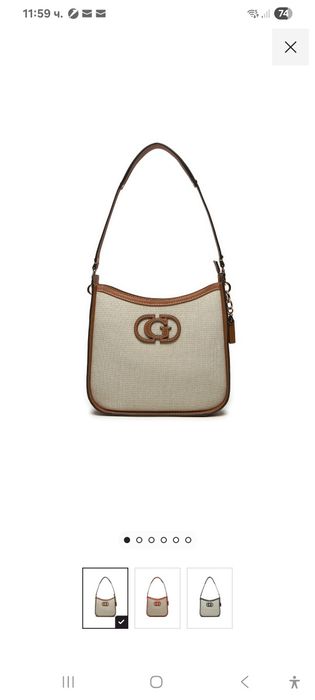 Чанта Guess..Чанта Puccini. бежова чанта ест.кожа