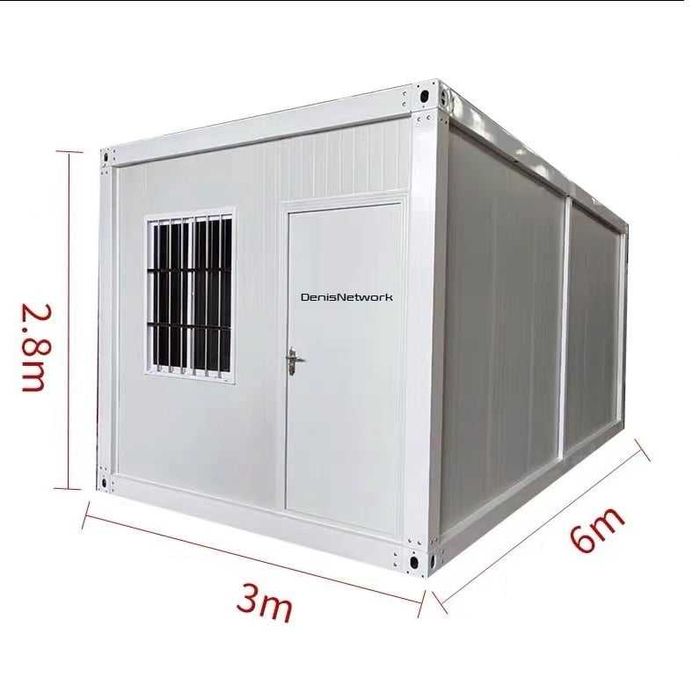 Container 12-18mp tip birou, pentru locuit, șantier, sanitar 6x3x3m