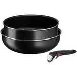 Set 3 piese Tefal Ingenio Easy Cook&Clean L1539153 invelis antiaderent