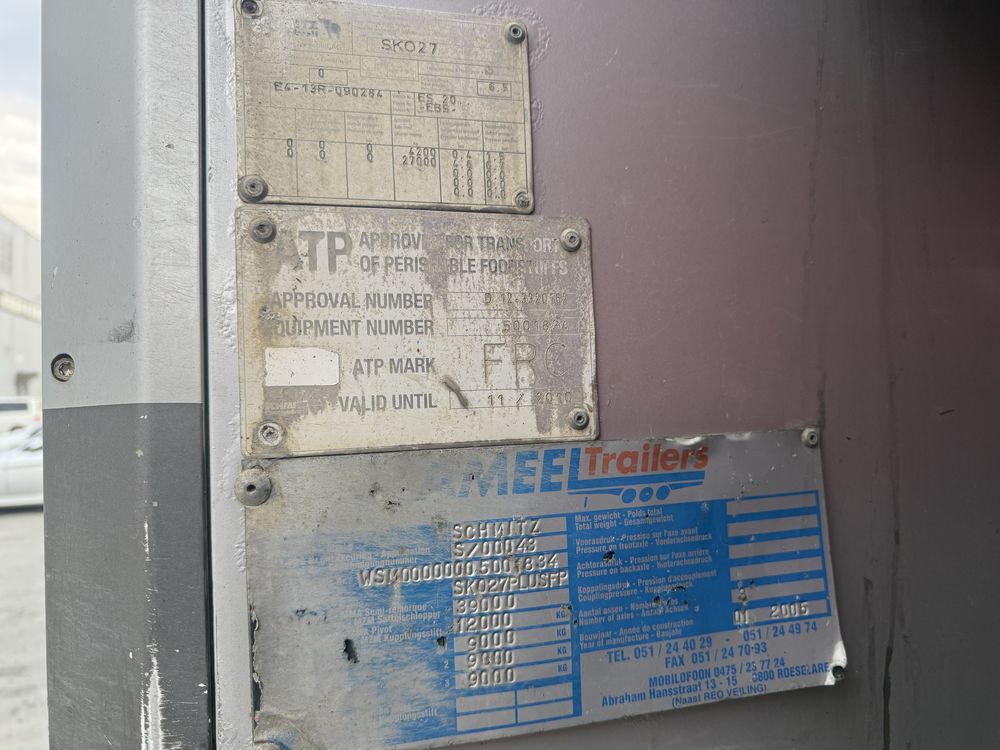Semiremorca frigorifica standard monotemperatura lucrează zilnic