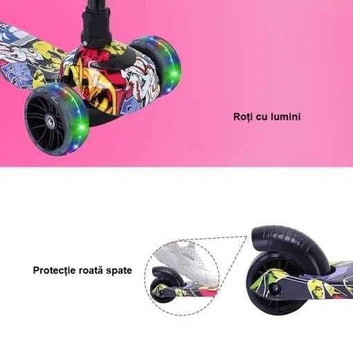 Trotinetă Pliabilă 2 în 1 pentru copii