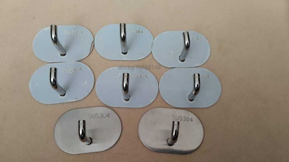 Закачалка за кърпи или друго инокс 8 броя комплект