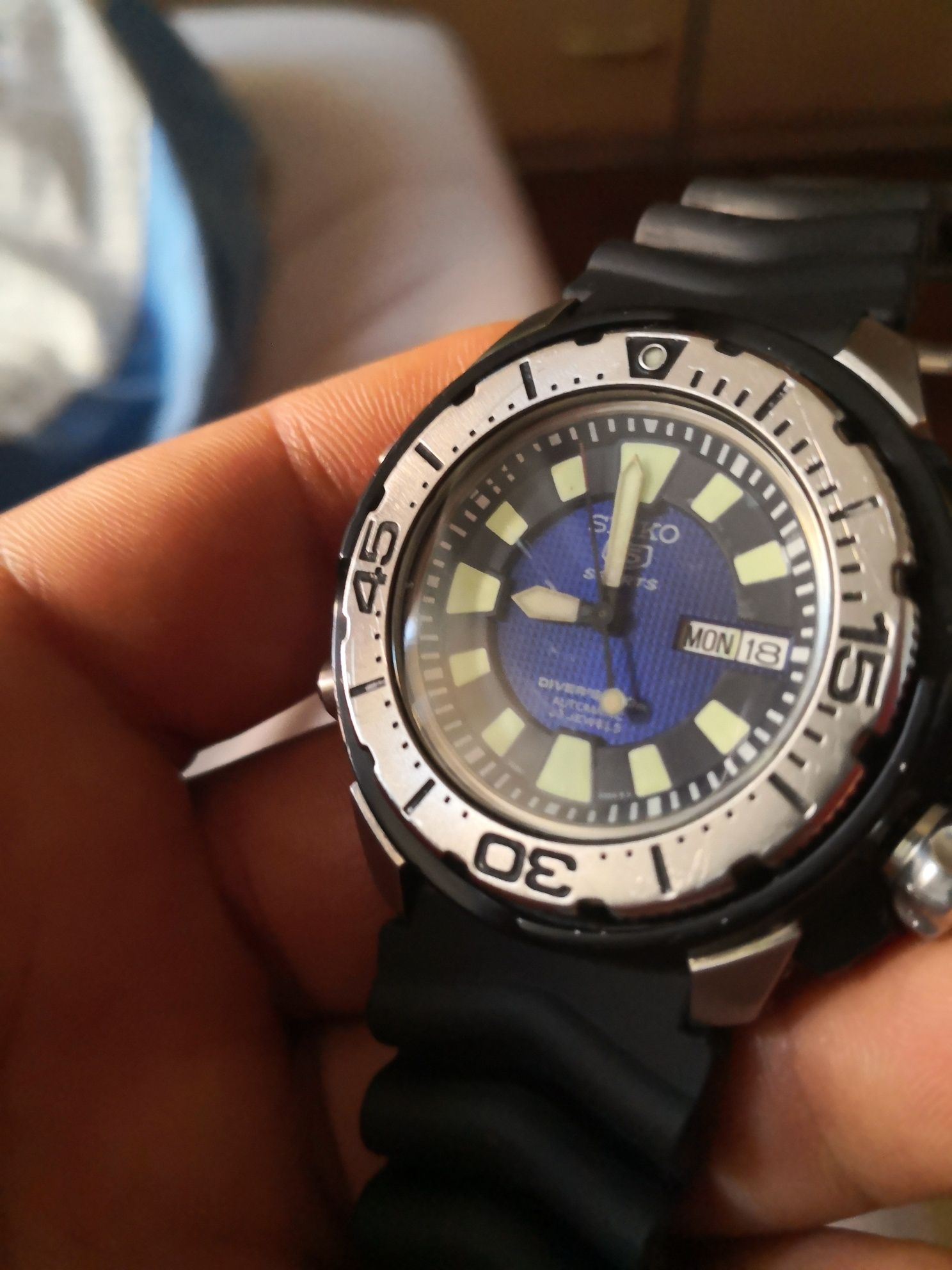 Seiko Blue FrankenMonster automatic