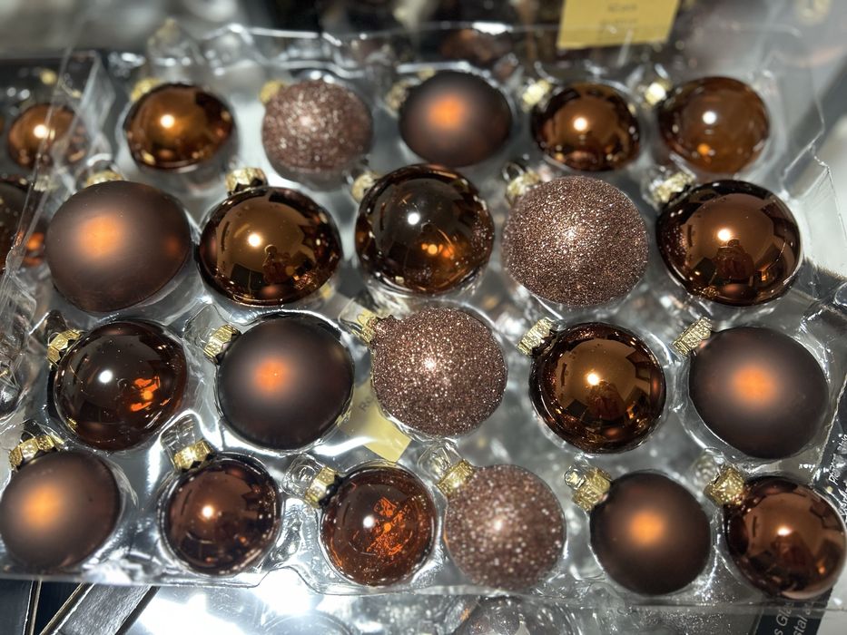 Стъклени коледни играчки, немско качество