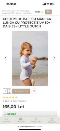 Costum de baie bebelus protectie UV Little Dutch