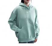 Nike, Hanorac supradim cu buzunar kangaroo Phoenix, Verde deschis, XL