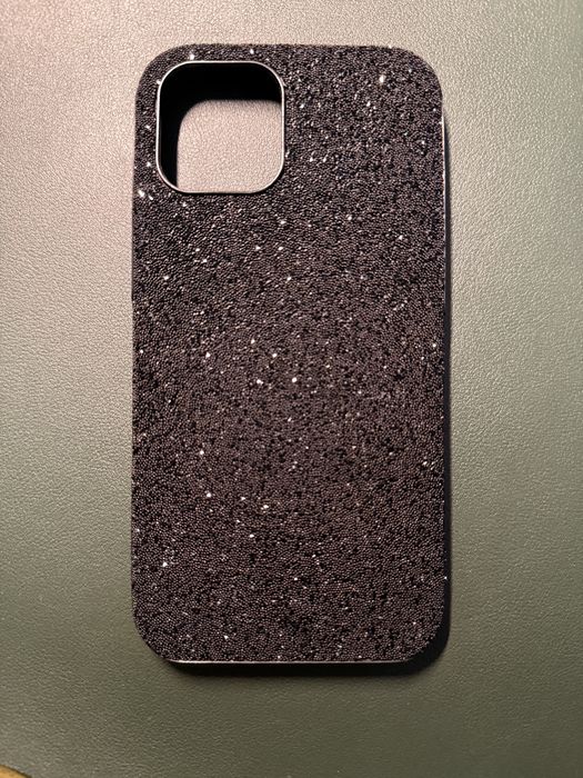 husa neagra Swarowski pentru iPhone 12 pro max - stare foarte buna