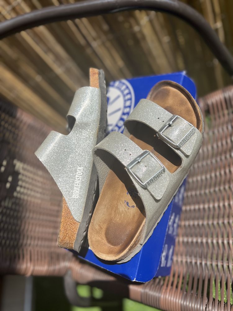 Birkenstock Arizona Rosegold & Silver, EU 39/38