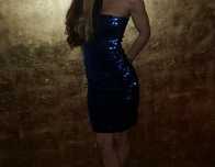 Rochie paiete albastra /XS-S