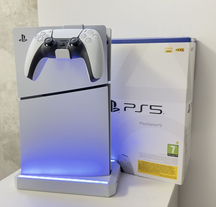 Consola PlayStation 5 Slim PS5 1TB, Disk Edition, White