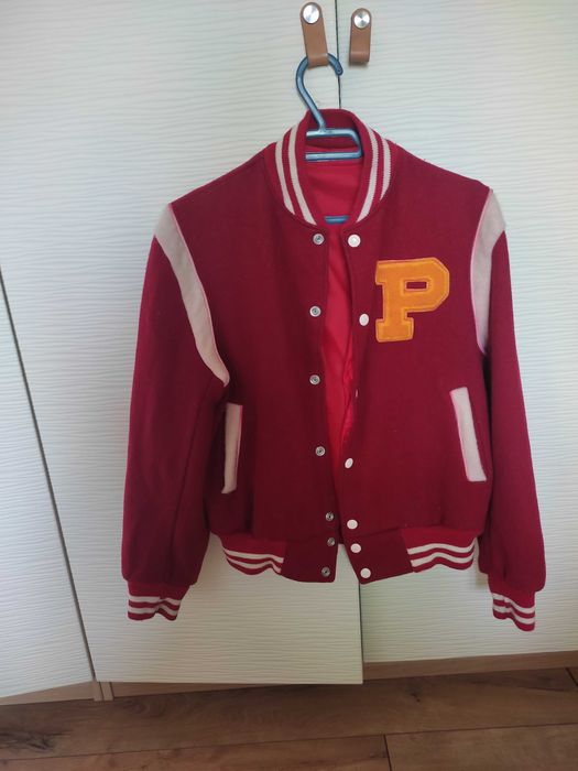 Jacheta bomber college din Lână M
