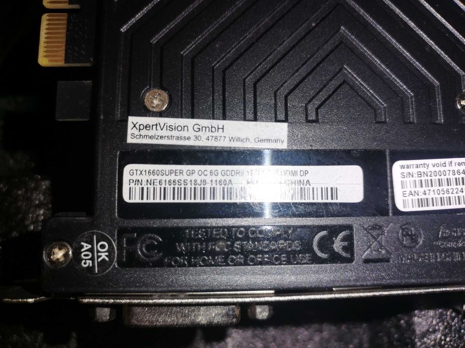 GEFORCE Gtx 1660 Super OC 6 GB GDDR6