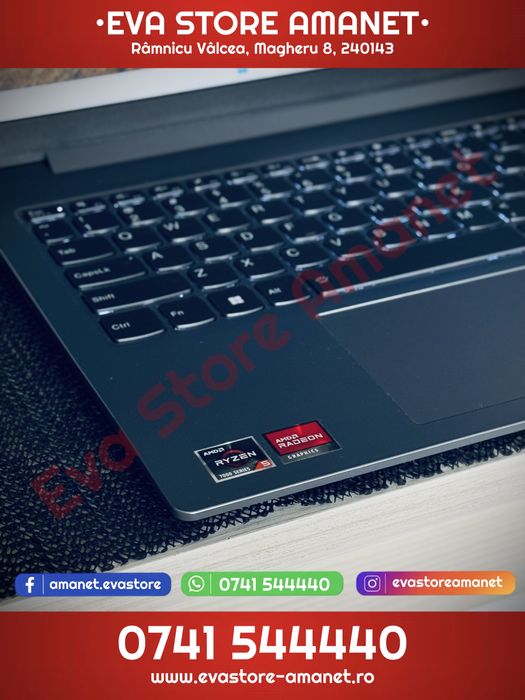 Laptop 15.6” LENOVO Ideapad Slim 3 AMD Ryzen 5 512GB 16GB RAM Win 11