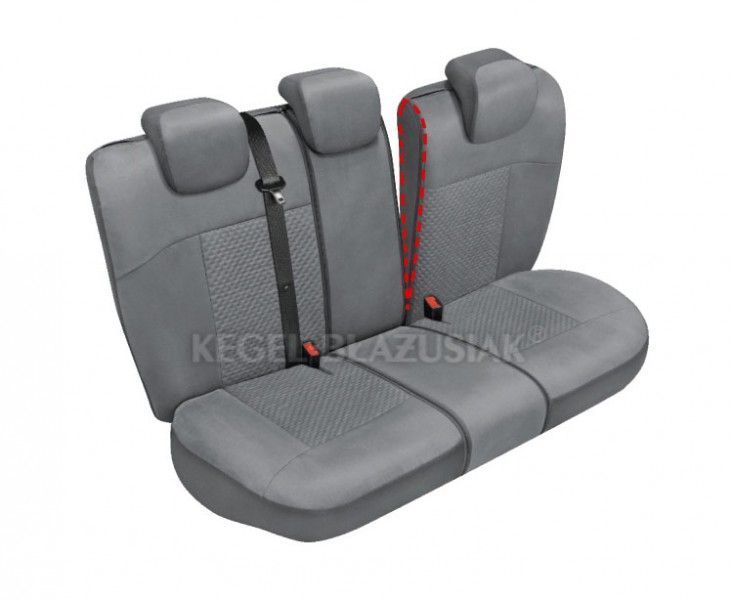 Huse scaune auto Arcadia Gri marimea M-L, Spate set huse auto Kegel