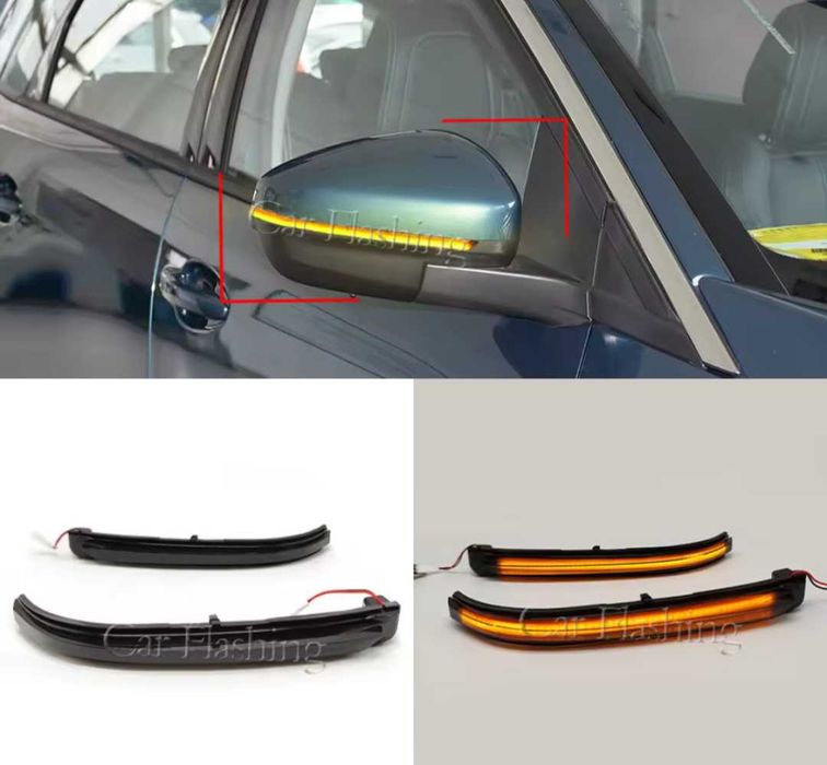 Динамични бягащи мигачи за огледалата за Пежо Ситроен Peugeot Citroen