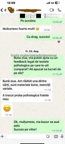 Vand teste psihologice admitere in politie / armata / pompieri