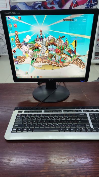 Компьютер , монитор , клава, мышка