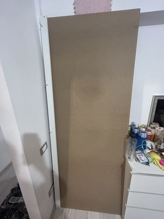 Pat tapițat alb 160/200