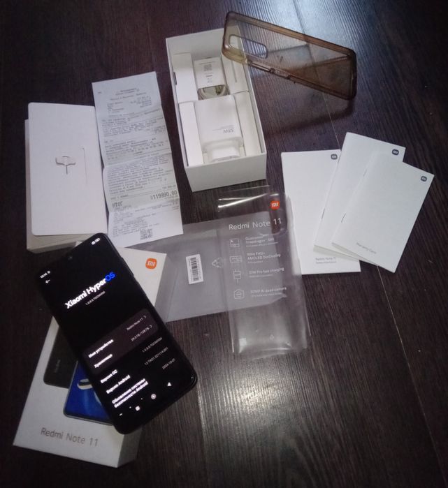 Redmi Note 11 (8/128)+120т чек имеется