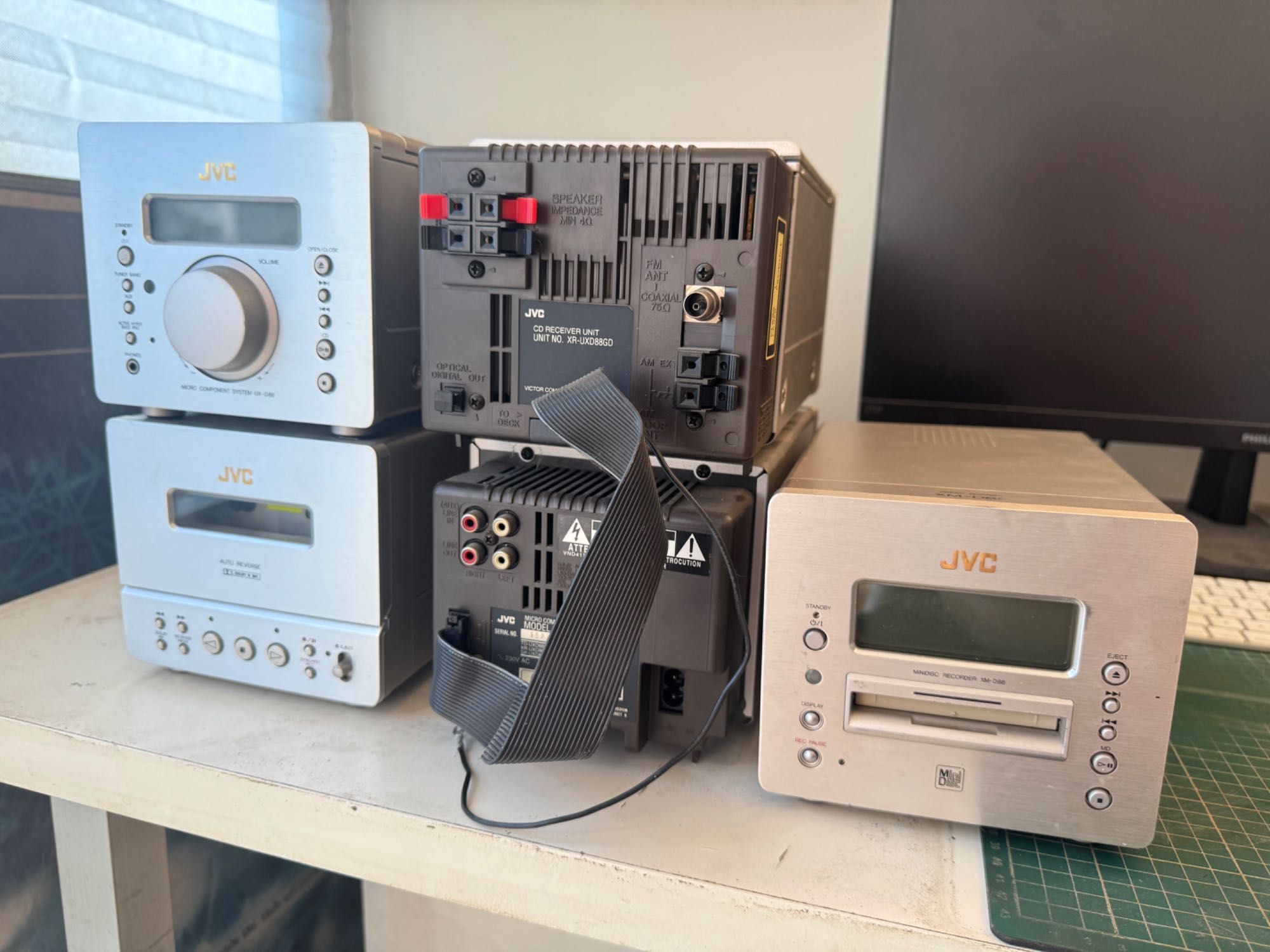 Mini sistem, linie audio JVC UX-D88 Micro Components