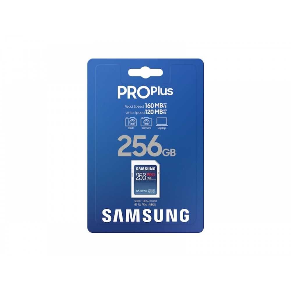 Памет Samsung 256GB SD PRO Plus + Reader, Class10, MB-SD256KB