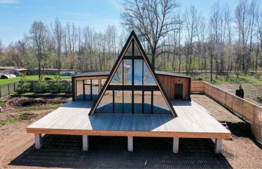 Producator cabane Aframe si tip Casa la cheie