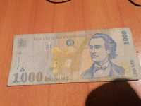 Bancnote vechi de 1000lei și 2000 lei cu eclipsa
