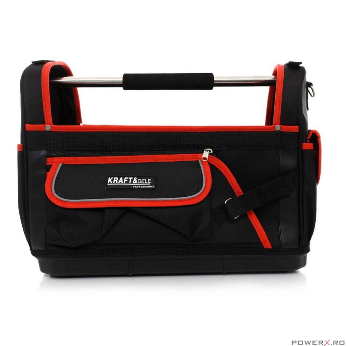 Geanta pentru scule 9 buzunare, 3 interior, 6 exterior, Kraft