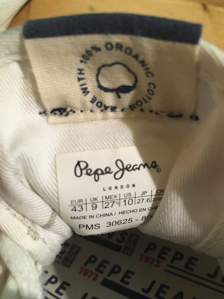 Pepe Jeans бели памучни 43