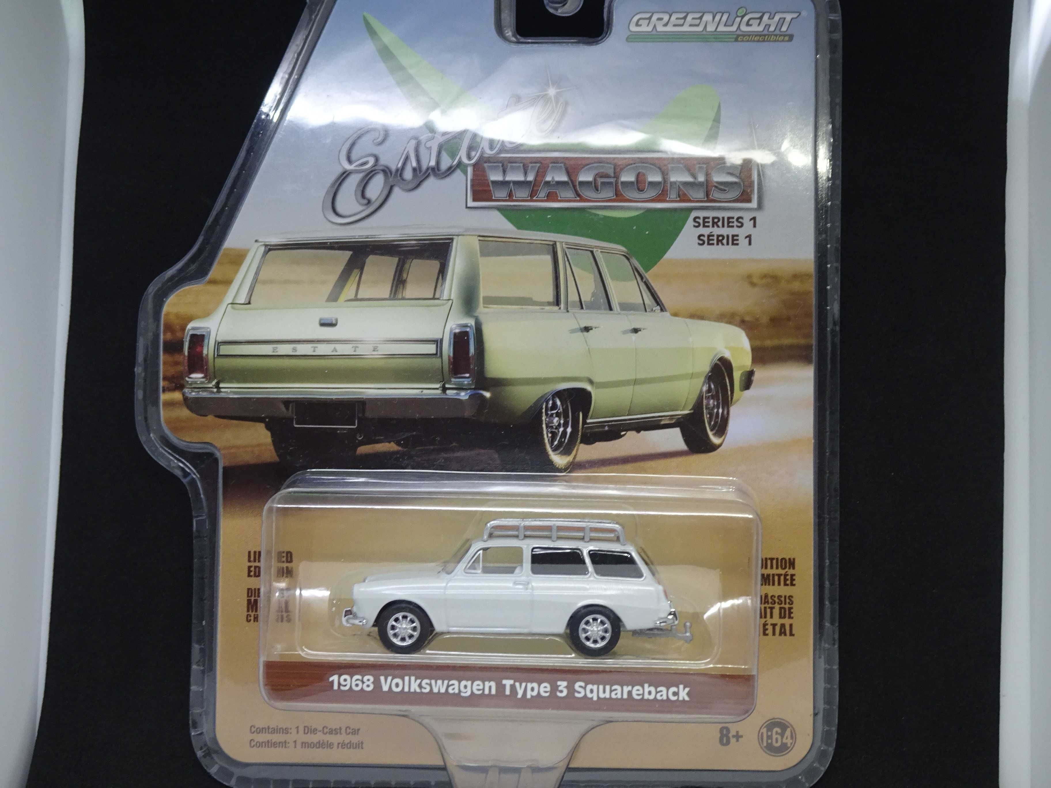 Macheta Greenlight 1968 Volkswagen Type 3 Squareback 1:64