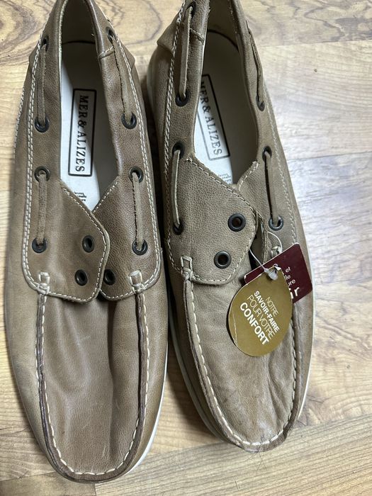 Mocasini piele cu siret nr 41 barbati