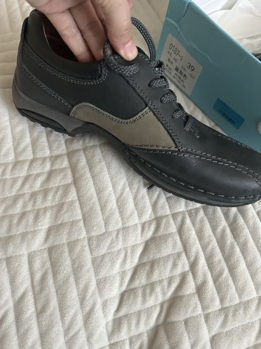 Мужские натуральные кожаные макасины